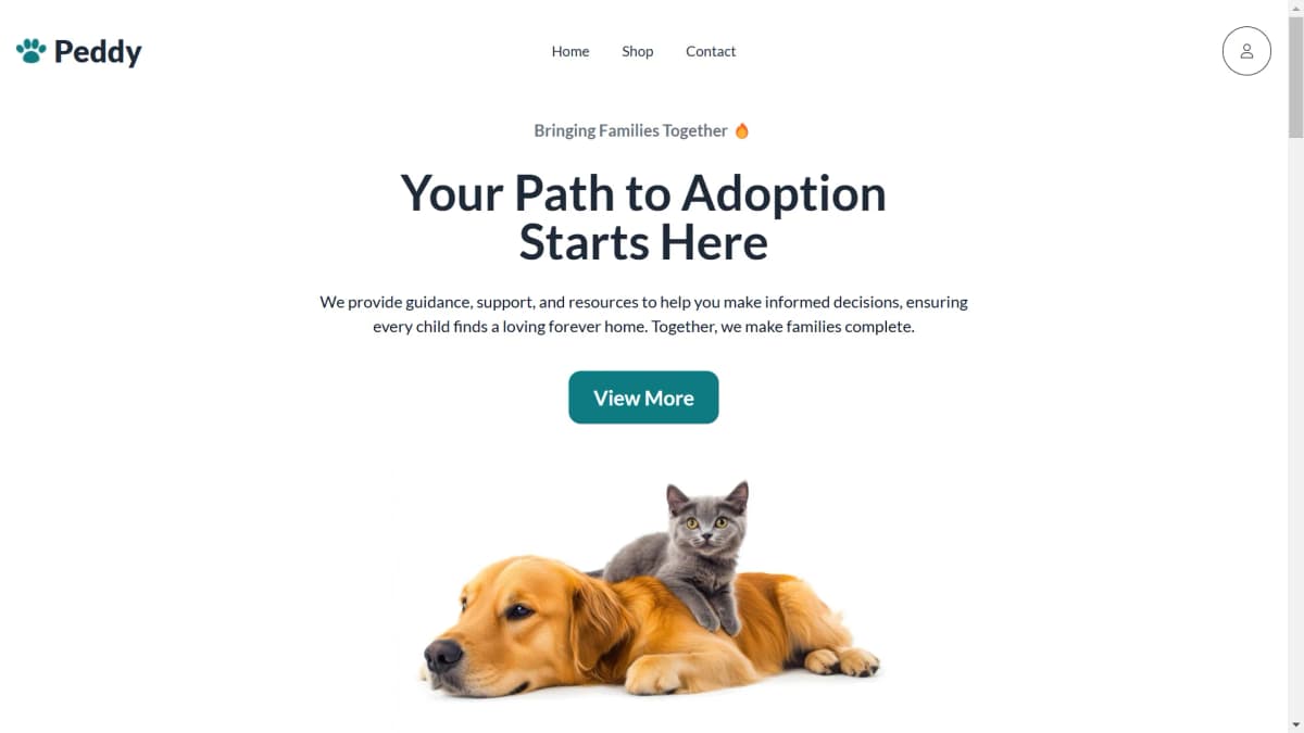 Peddy - Pet Adoption