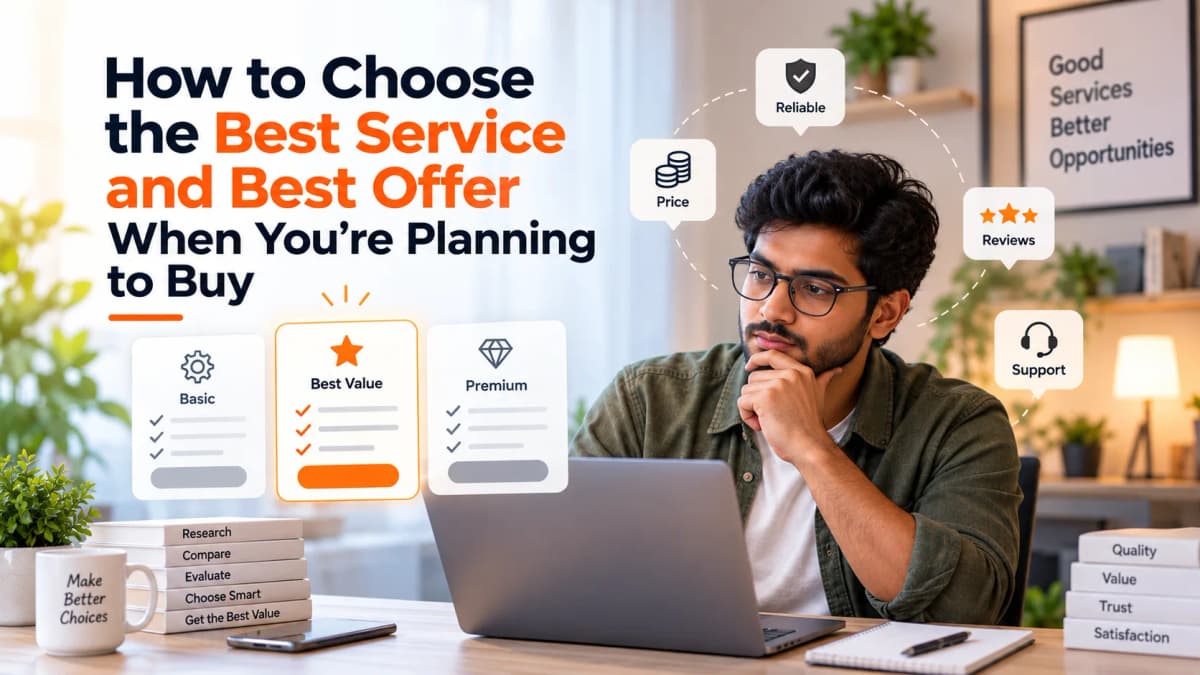 How to Choose the Best Service and Best Offer When You’re Planning to Buy